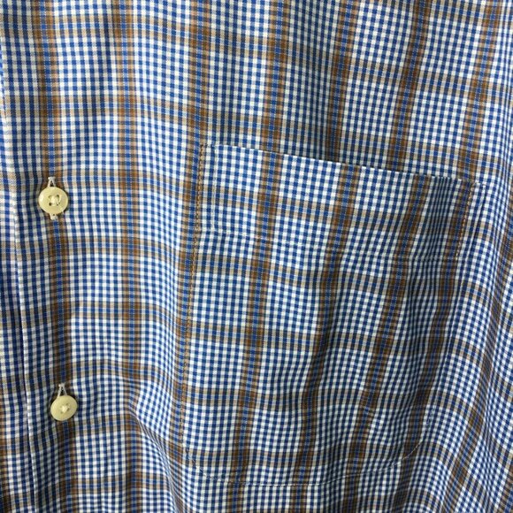 Peter Millar Men's Plaid Button Down Long Sleeve Shirt Size XL - Picture 4 of 13